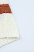 V-Neck Knitted Lantern Sleeve Pullover Sweater